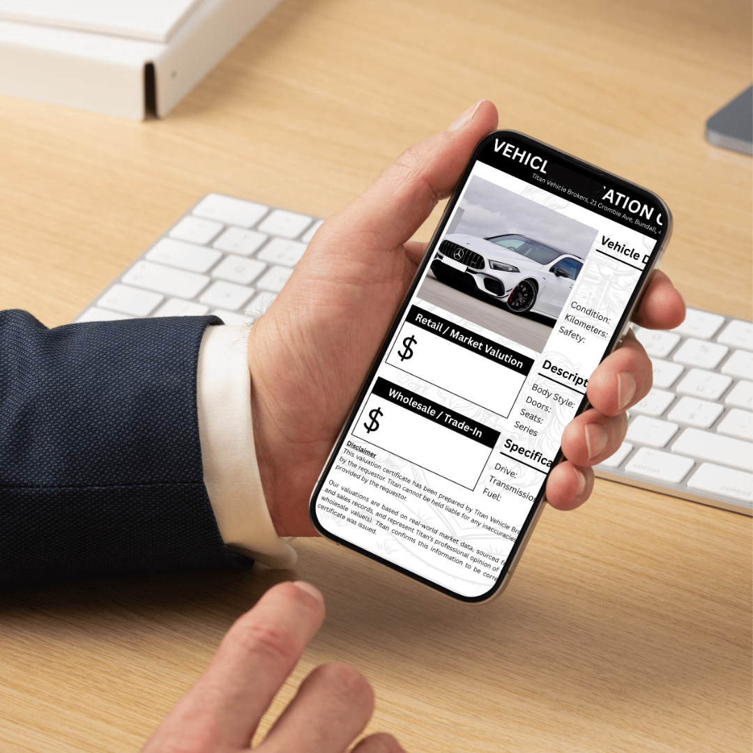 Automotive Valuation Certificate